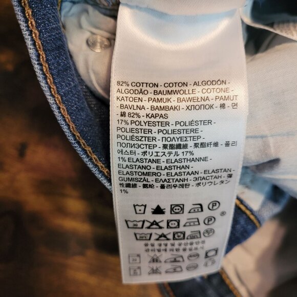 Levi's Jeans 8 S Straight 505 Open Button Flap Mid Rise Medium Wash Western - Picture 5 of 12